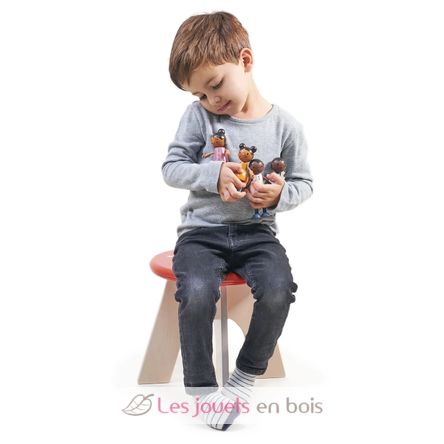Famiglia di bambole in legno TL8191 Tender Leaf Toys 2