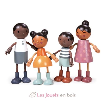 Famiglia di bambole in legno TL8191 Tender Leaf Toys 1