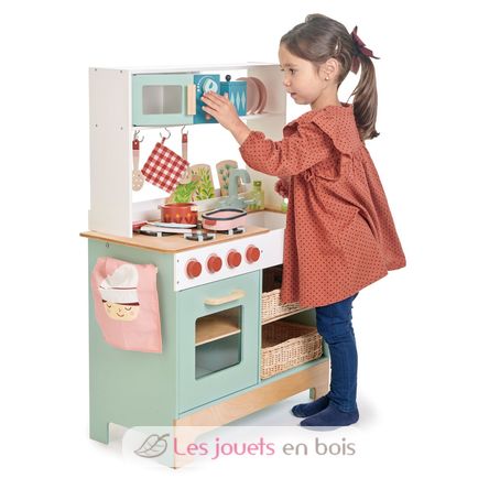 Cucina Legno Giocattolo per Bambini con Anta e Cassetti Lavagna Multicolore  - ND - Cucina - Giocattoli