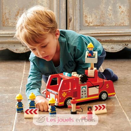 Camion dei pompieri con personaggi TL8367 Tender Leaf Toys 2