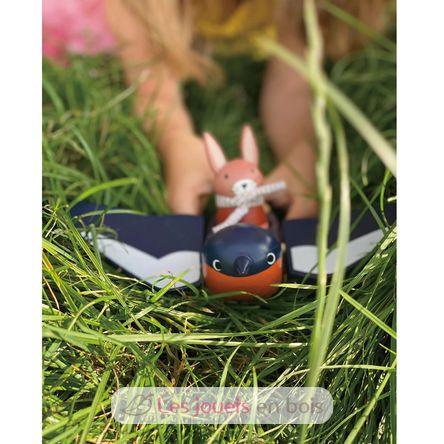 Rondine di legno e il suo amico coniglio TL8387 Tender Leaf Toys 3