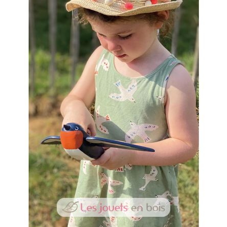 Rondine di legno e il suo amico coniglio TL8387 Tender Leaf Toys 6