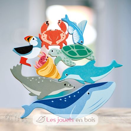 Set di animali marini in legno TL8479 Tender Leaf Toys 2