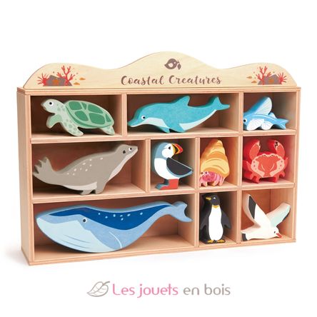 Set di animali marini in legno TL8479 Tender Leaf Toys 1