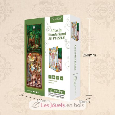 Book Nook Alice nel paese delle meraviglie T-TQ128 Tonecheer 3