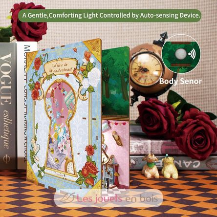 Book Nook Alice nel paese delle meraviglie T-TQ128 Tonecheer 6