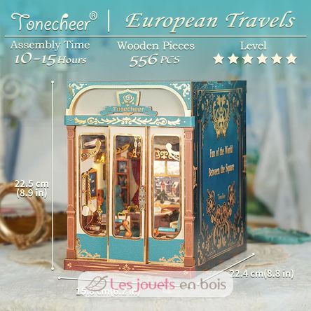 Book Nook Infinity Train Viaggiare in Europa T-TQ443 Tonecheer 3