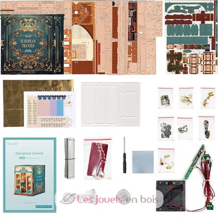 Book Nook Infinity Train Viaggiare in Europa T-TQ443 Tonecheer 9