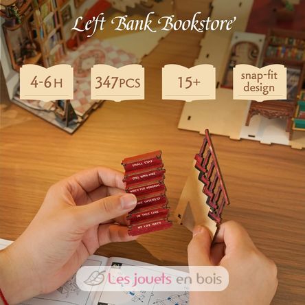 Book Nook Libreria della riva sinistra T-TQ140 Tonecheer 7