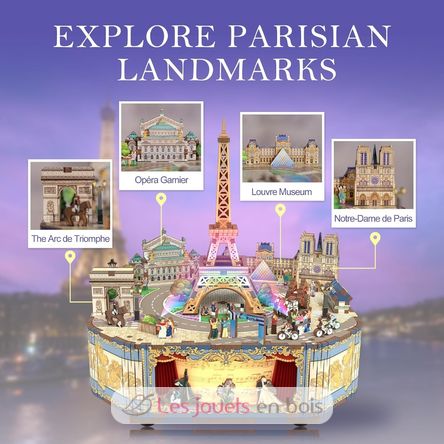 Puzzle 3D Carillon Parigi romantica T-TQ036 Tonecheer 4