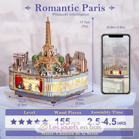 Puzzle 3D Carillon Parigi romantica T-TQ036 Tonecheer 5