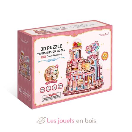 Puzzle 3D Laboratorio di caramelle T-TQ424 Tonecheer 9