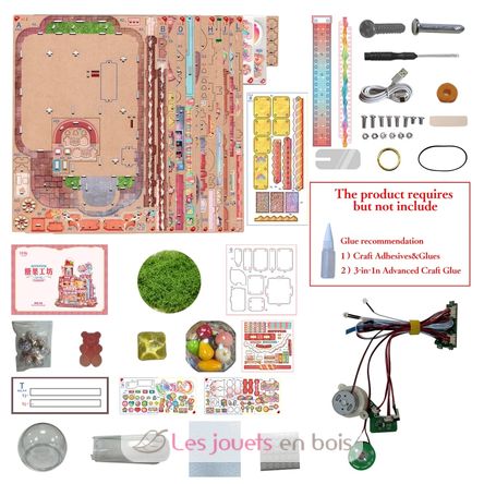 Puzzle 3D Laboratorio di caramelle T-TQ424 Tonecheer 8