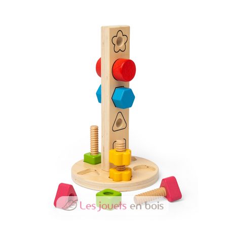 Torre di viti e dadi BJ37002 Bigjigs Toys 1