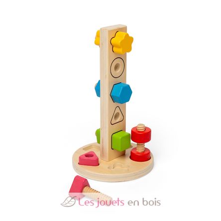 Torre di viti e dadi BJ37002 Bigjigs Toys 4