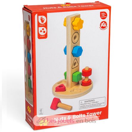 Torre di viti e dadi BJ37002 Bigjigs Toys 7