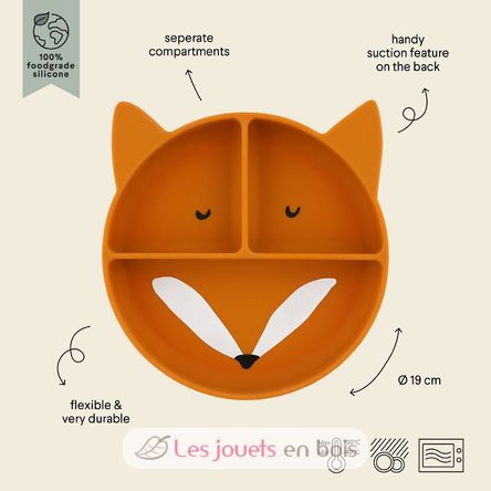 Piatto diviso in silicone Mr Fox TX-96-445 Trixie 3
