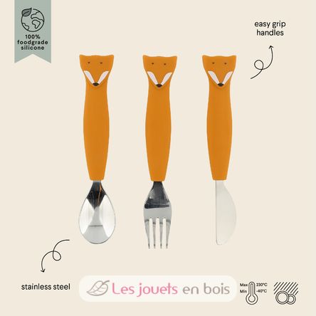 Set di posate in silicone Mr Fox TX-96-448 Trixie 2