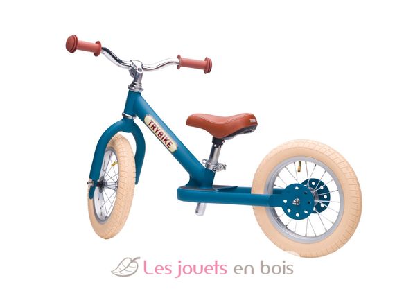 Bici senza pedali in acciaio blu opaco TBS-2-BLUM-VIN Trybike 3