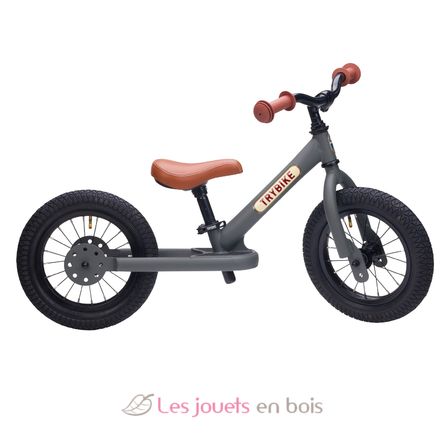 Bici senza pedali in acciaio grigio opaco TBS-2-ANTM Trybike 1