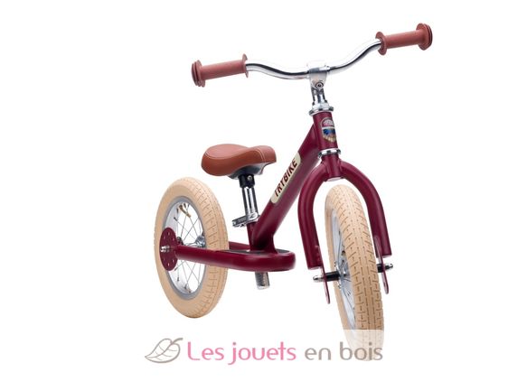 Bici senza pedali in acciaio rosso opaco TBS-2-REDM-VIN Trybike 3