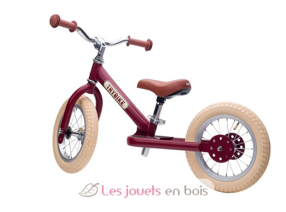 Bici senza pedali in acciaio rosso opaco TBS-2-REDM-VIN Trybike 4