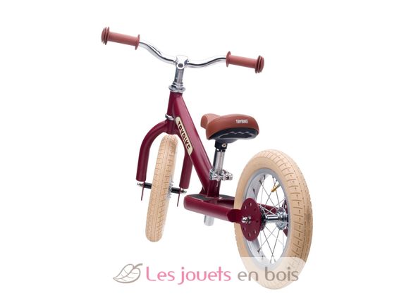 Bici senza pedali in acciaio rosso opaco TBS-2-REDM-VIN Trybike 5