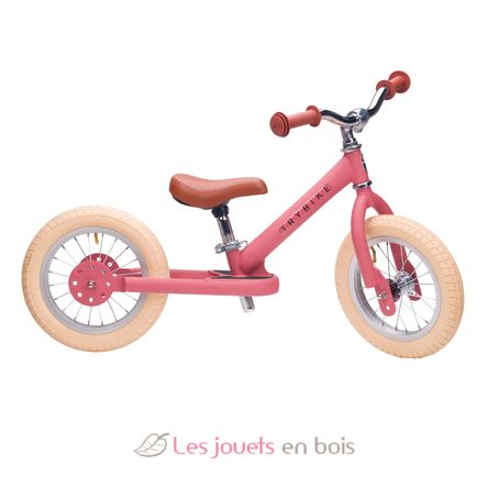 Bici senza pedali in acciaio rosa opaco TBS-2-PNKM-VIN Trybike 1