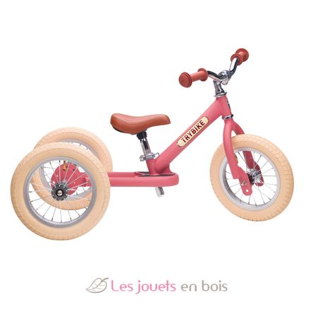 Bici senza pedali 2 in 1 rosa opaca TBS-3-PNKM-VIN Trybike 2