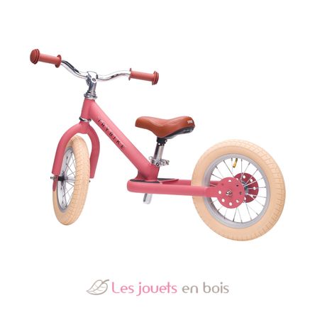 Bici senza pedali in acciaio rosa opaco TBS-2-PNKM-VIN Trybike 4