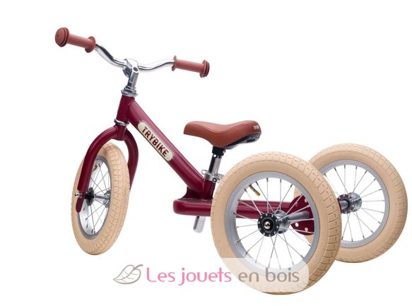 Bici senza pedali 2 in 1 rosso opaco TBS-3-REDM-VIN Trybike 2