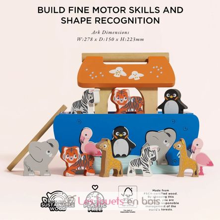 Selezionatore di forme Arca di Noè TV212 Le Toy Van 6