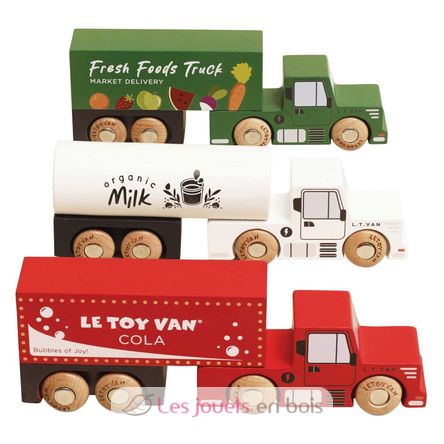 Set di camion e rimorchio in legno TV4400 Le Toy Van 1