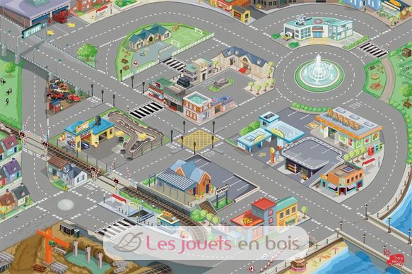 Tappeto gioco strada e città - Medio LTVTV584 Le Toy Van 1