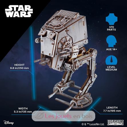 Star Wars AT-ST Walker modello meccanico U-70268 Ugears 2