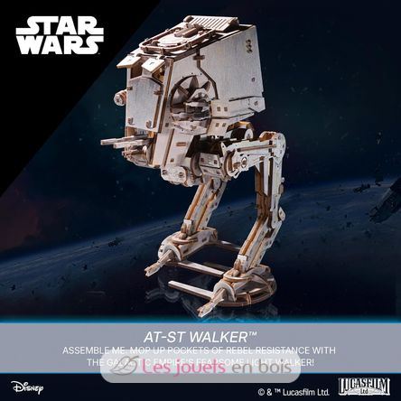 Star Wars AT-ST Walker modello meccanico U-70268 Ugears 6