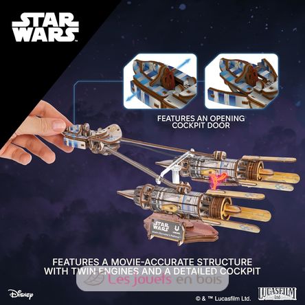 Anakin Skywalkers Podracer modello meccanico U-70273 Ugears 5