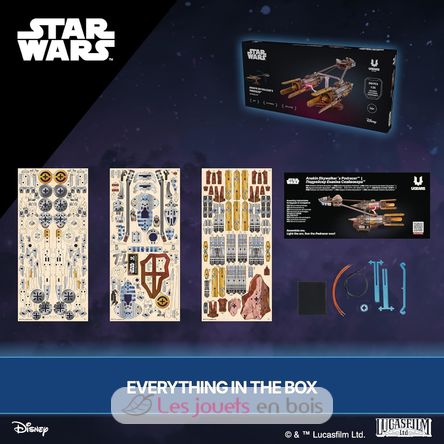 Anakin Skywalkers Podracer modello meccanico U-70273 Ugears 9