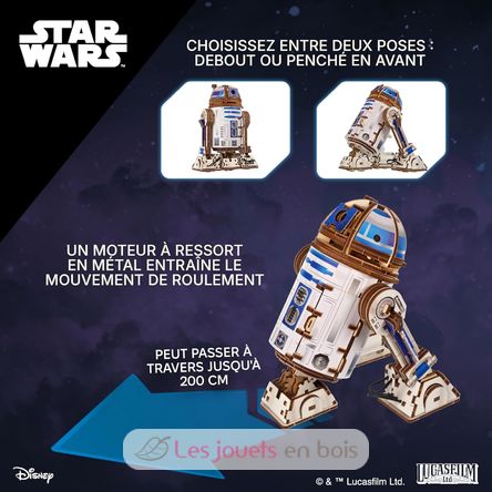 R2-D2 Star Wars modello meccanico U-70272 Ugears 7