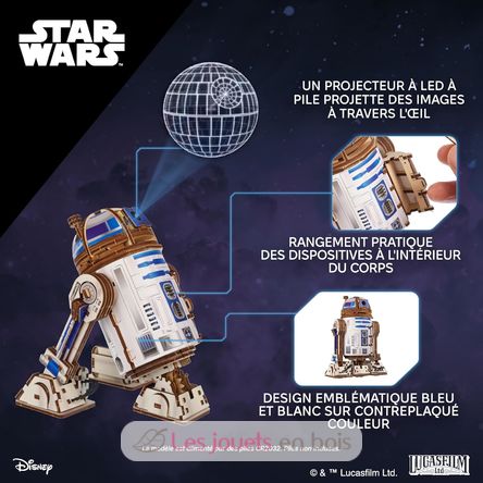 R2-D2 Star Wars modello meccanico U-70272 Ugears 8