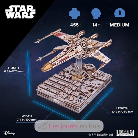 X-Wing di Luke Skywalker modello meccanico U-70269 Ugears 2