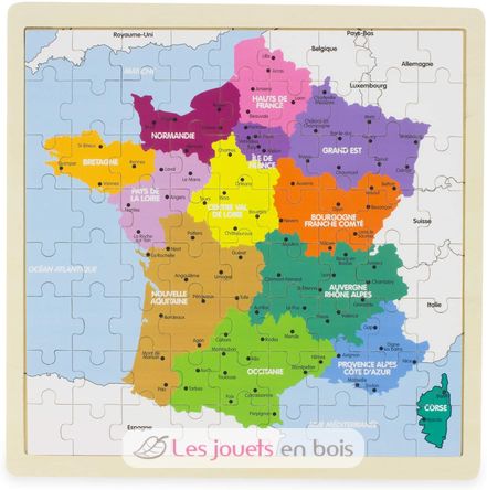 Mappa puzzle delle regioni della Francia UL-3971 Ulysse 3