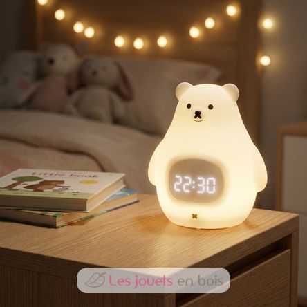 Luce notturna e sveglia Orso bianco UL8172 Ulysse 2