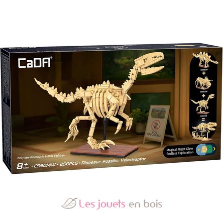 Scheletro di Velociraptor 256 pezzi C59014W CaDA 3