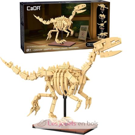 Scheletro di Velociraptor 256 pezzi C59014W CaDA 4