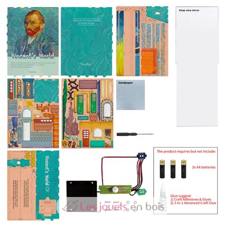 Book Nook Il mondo di Vincent T-TQ113 Tonecheer 10