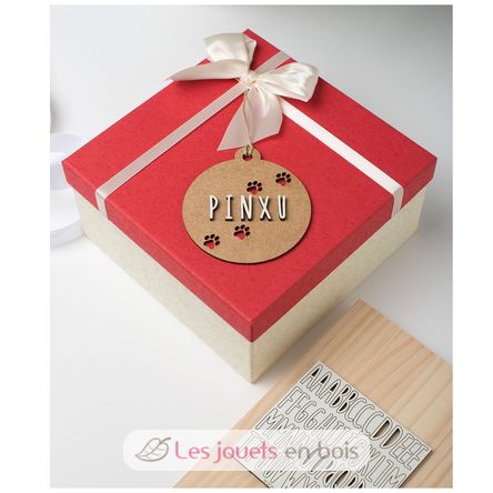 Palla di Natale cane personalizzabile, legno VI-BN20 Vintiun 3