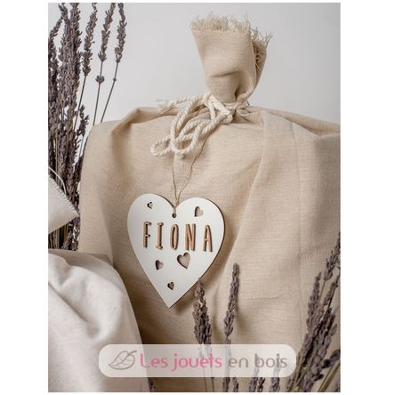 Decorazione di Natale - Cuore personalizzabile, legno bianco VI-CR11 Vintiun 4