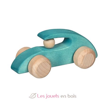 Macchinina da corsa in legno da far rotolare GK55840 Goki 2
