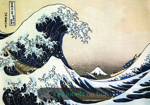 La vague di Hokusai K448-24 Puzzle Michèle Wilson 1